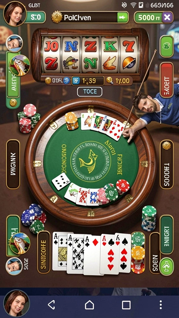 menang666 - Screenshot aplikasi MENANG666 - Fitur interaksi dengan pemain lain secara online.